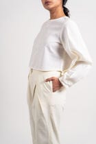 Shoulder Buttoned Top view 6