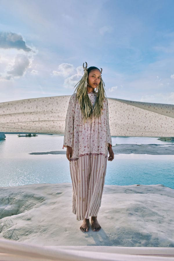 Ahmev — Chan Box Pleat Dress