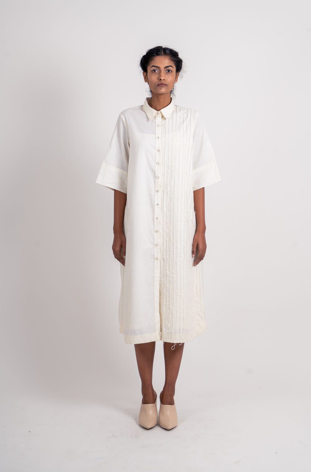 Half Striped Textured Shirt - image 3
