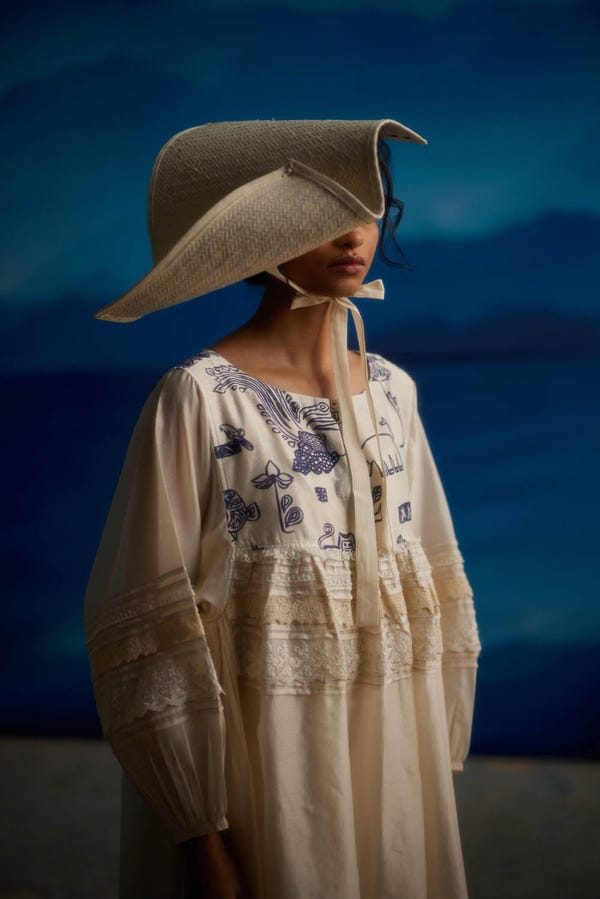 Ahmev — Ambretta Square Sleeve Dress