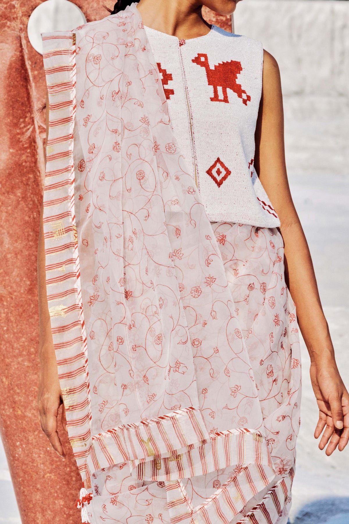 Liz Organza Saree - image 9