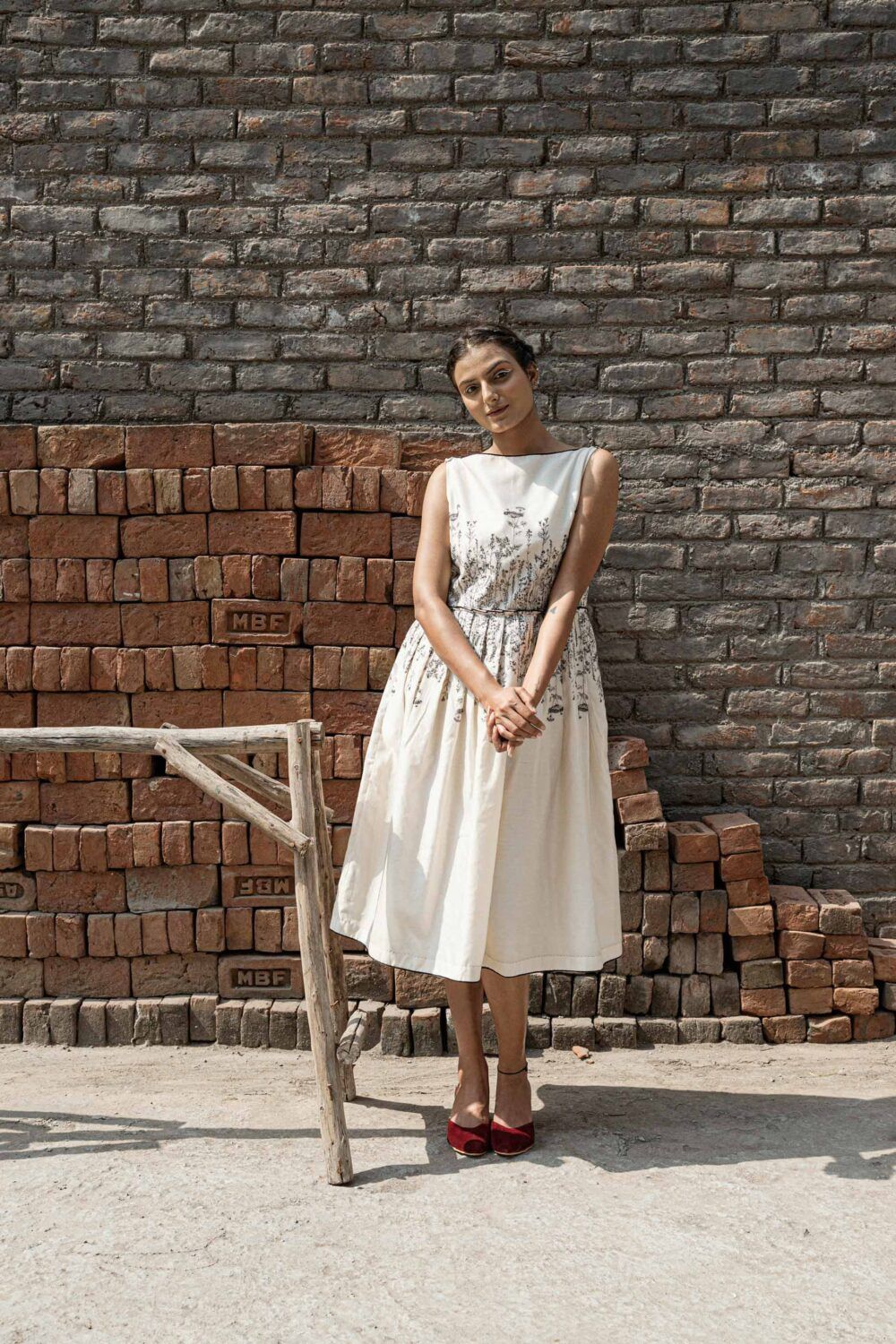 Aster Knife Pleat Dress - image 1