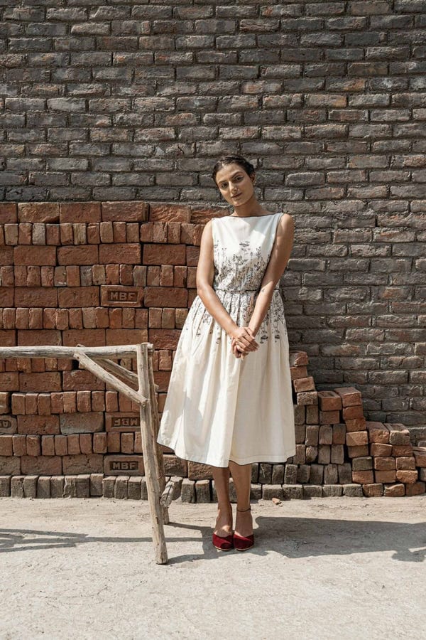 Ahmev — Aster Knife Pleat Dress
