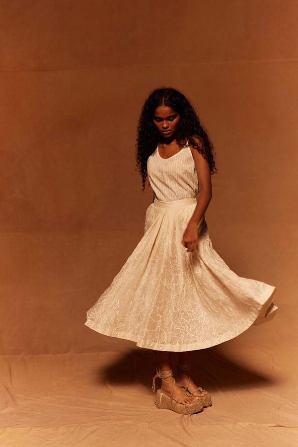 Ahmev — Muryo Emroidered Skirt