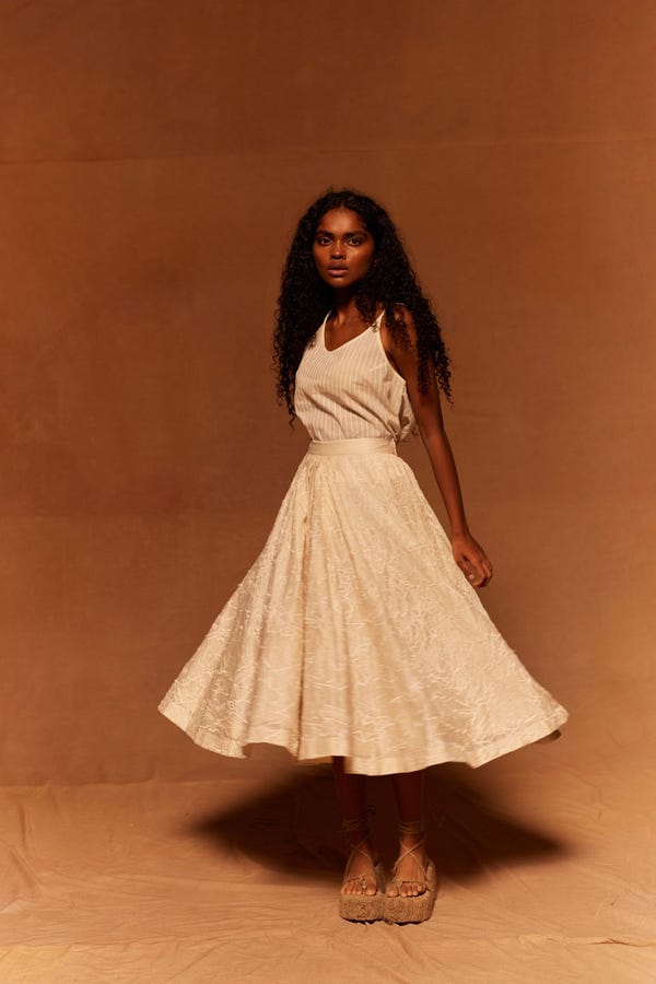 Ahmev — Muryo Emroidered Skirt