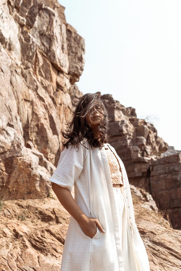Ahmev — Raglan Sleeve Dress