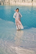 ⁠Htami Drawstring Panelled Skirt view 8