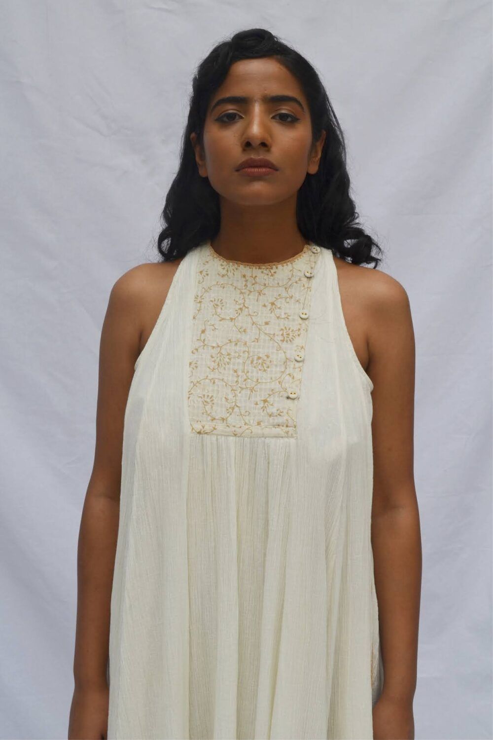 Side Placket Crinkled Dress - image 6
