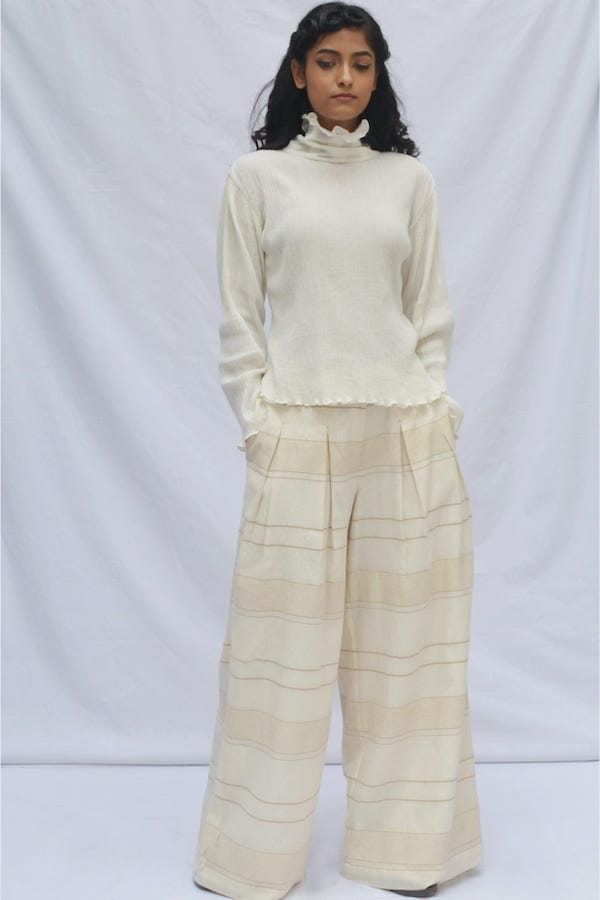 High Neck Crinkled Top - image 3