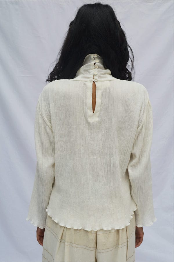 High Neck Crinkled Top - image 5