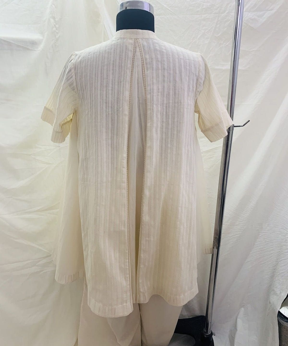 Self Ladder Lace Panel Dress - image 3