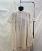 Self Ladder Lace Panel Dress view 4