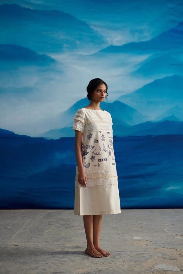 Ahmev — Camellia Shift dress