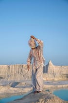 Athena Red Jaal Dolman Shirt view 1