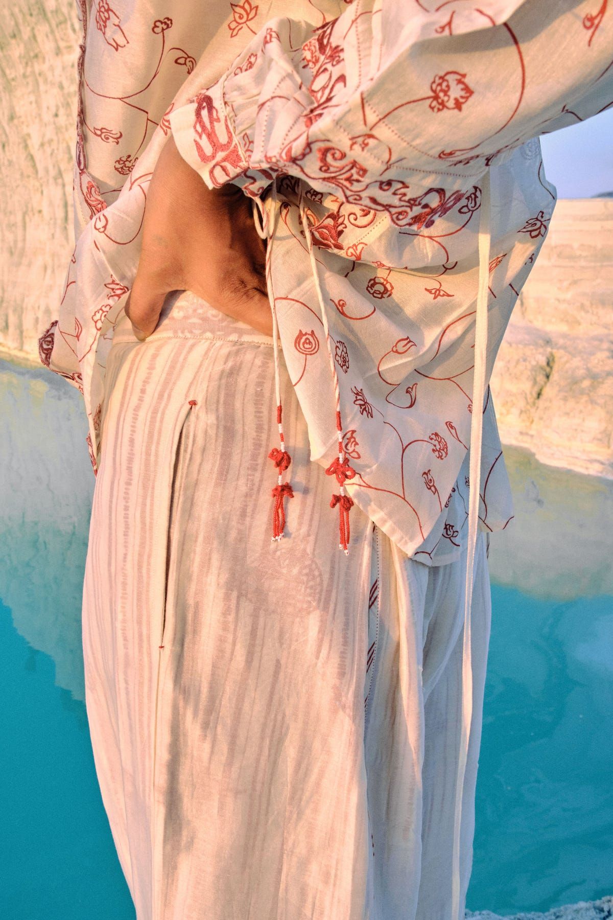 Athena Red Jaal Dolman Shirt - image 3