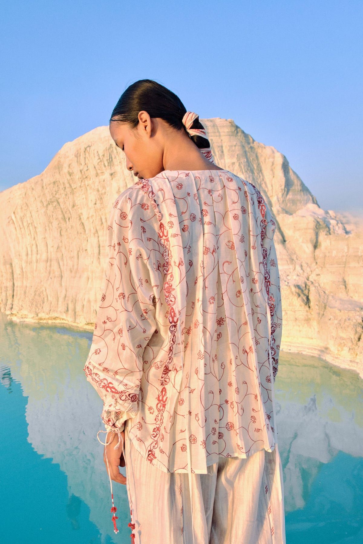 Athena Red Jaal Dolman Shirt - image 4