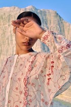 Athena Red Jaal Dolman Shirt view 6