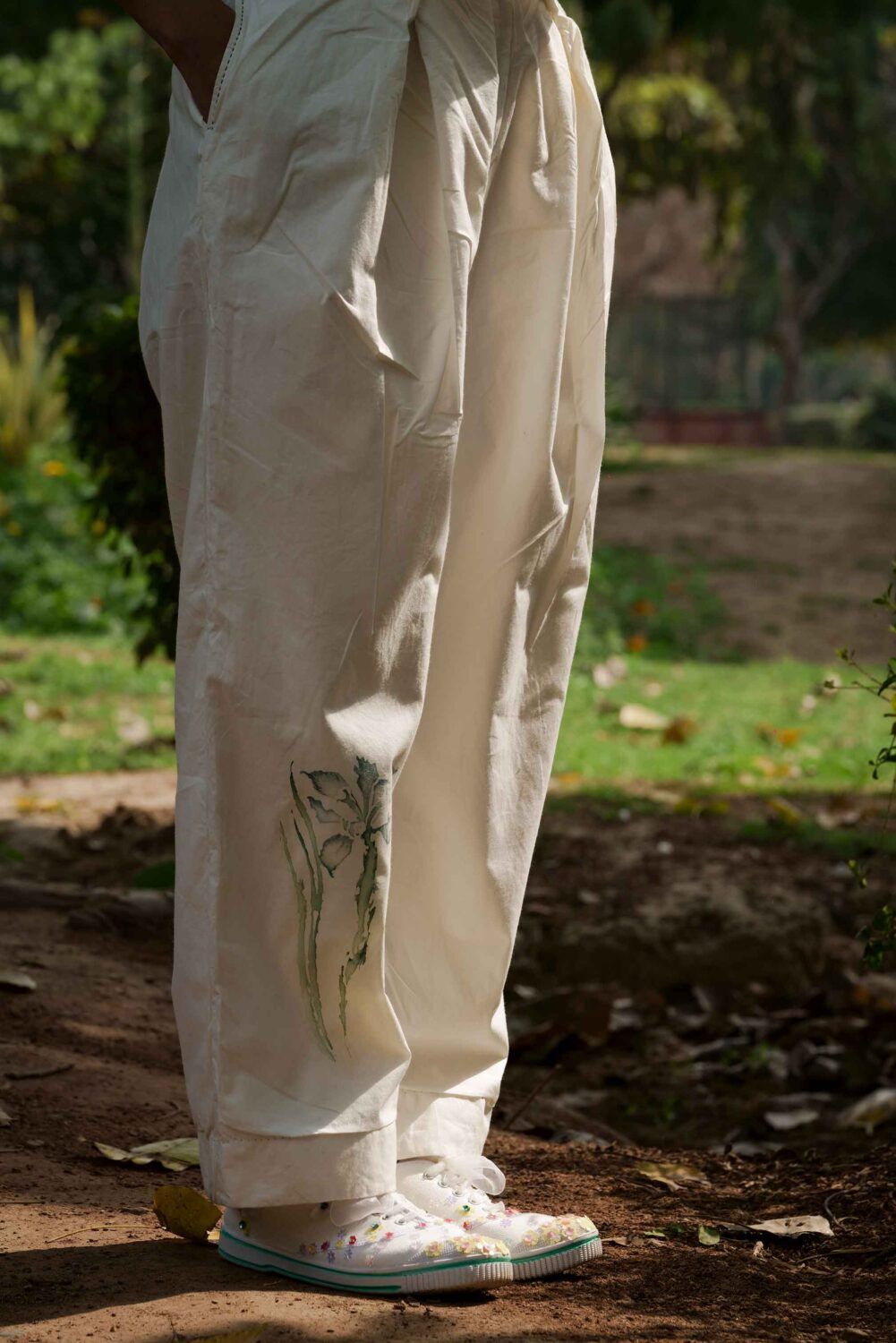 Maria Overlap Pleated Pants - image 2