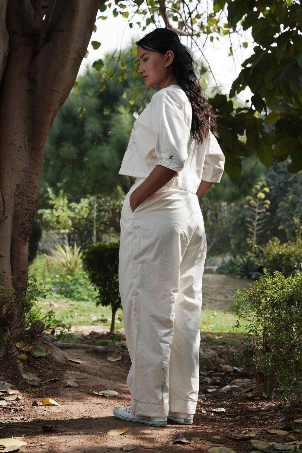 Maria Overlap Pleated Pants - image 5
