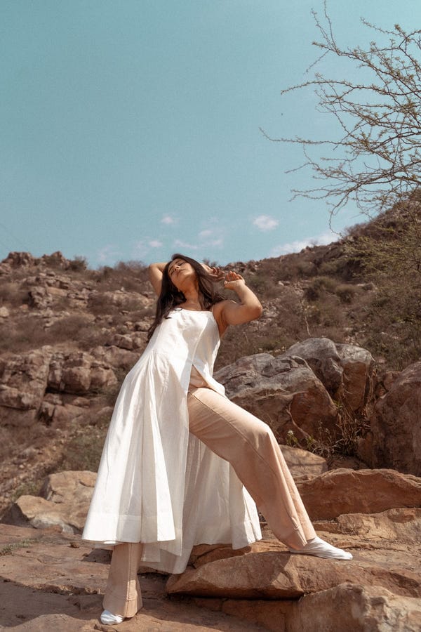 Ahmev — Noodle Strap Dress
