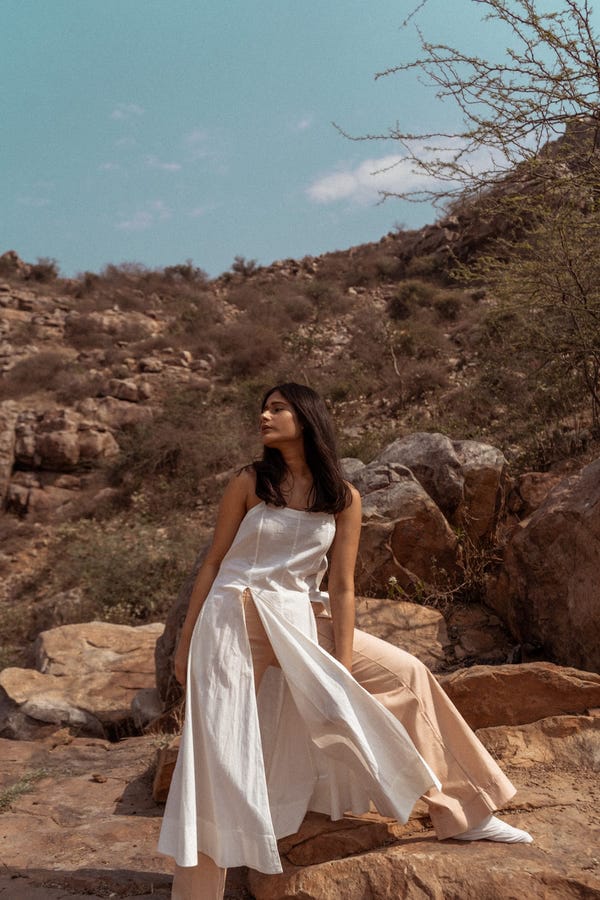 Ahmev — Noodle Strap Dress