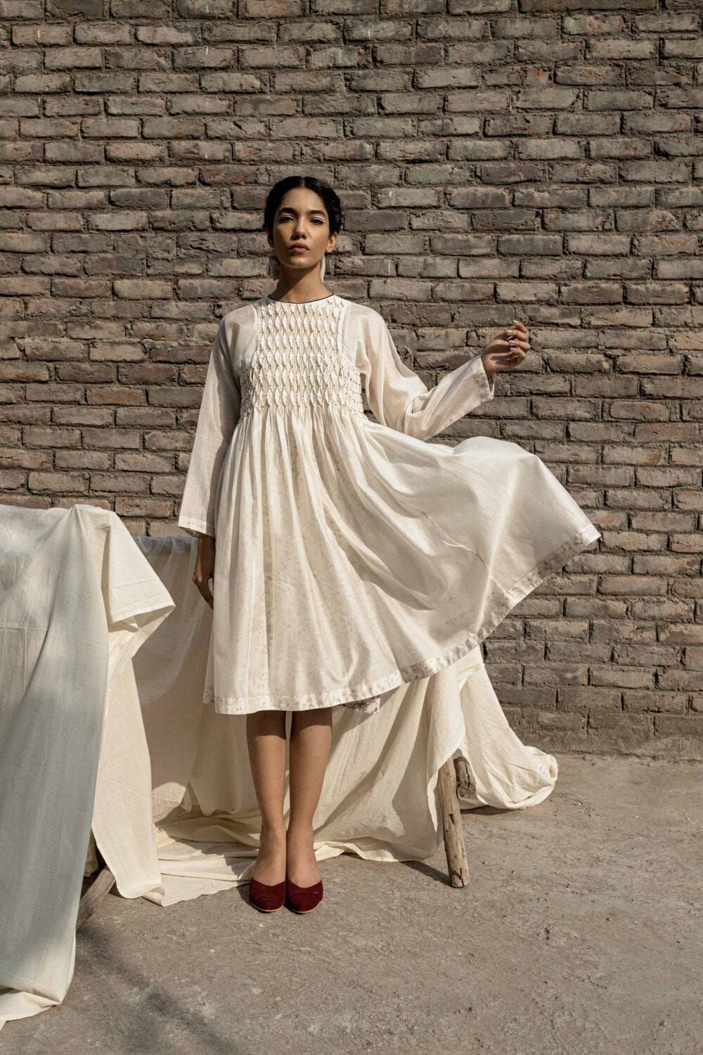 Snowdrop Smocking Dress + Slip - image 3