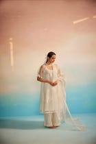 Yuugen Organza Kurta Set of 3 view 5