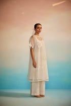 Yuugen Organza Kurta Set of 3 view 7