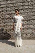 Ivy Chanderi Saree view 1