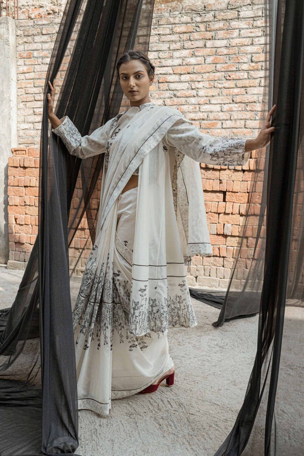 Ivy Chanderi Saree - image 3