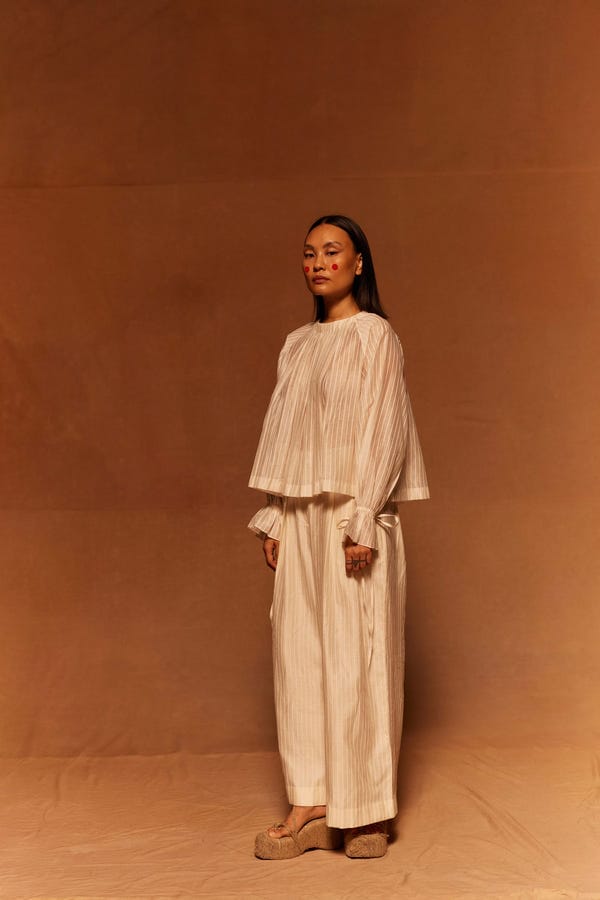 Ahmev — Oru Box Pleat Top