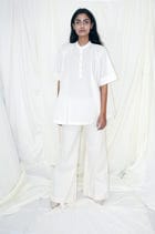 Gold Dot Panel Top With Sleeve view 3