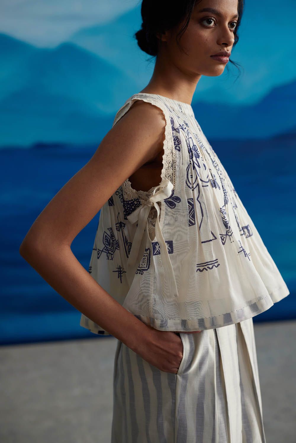 Calantha Pleated Top - image 4