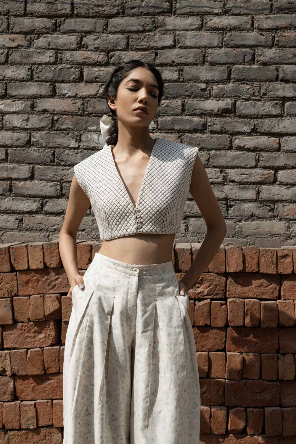 Moonflower Quilted Blouse - image 2