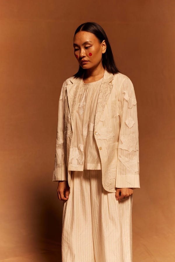 Ahmev — Rain Organza Blazer