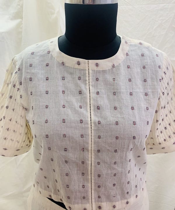 Ahmev — Pin Tuck Sleeve Top