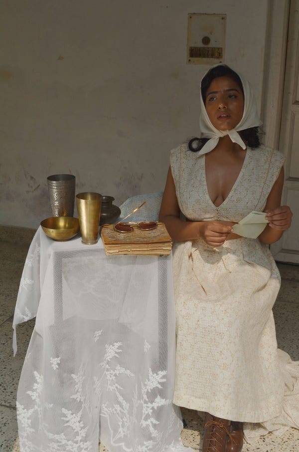 Ahmev — Shoulder Pleated Blouse