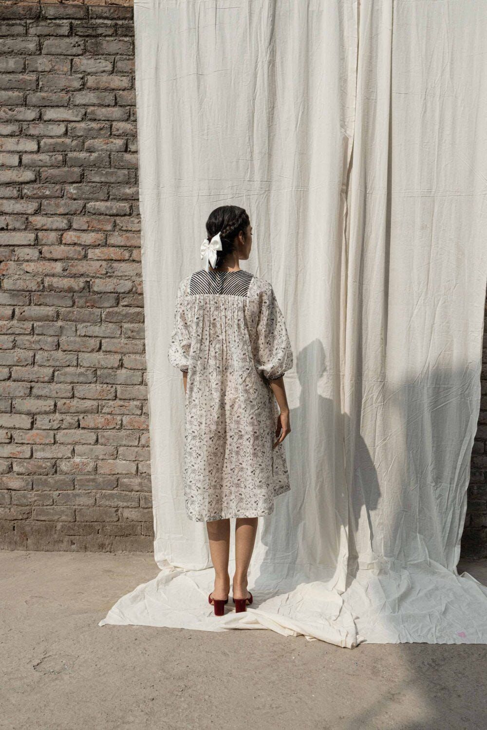 Gardenia Drawstring Dress + Slip - image 5