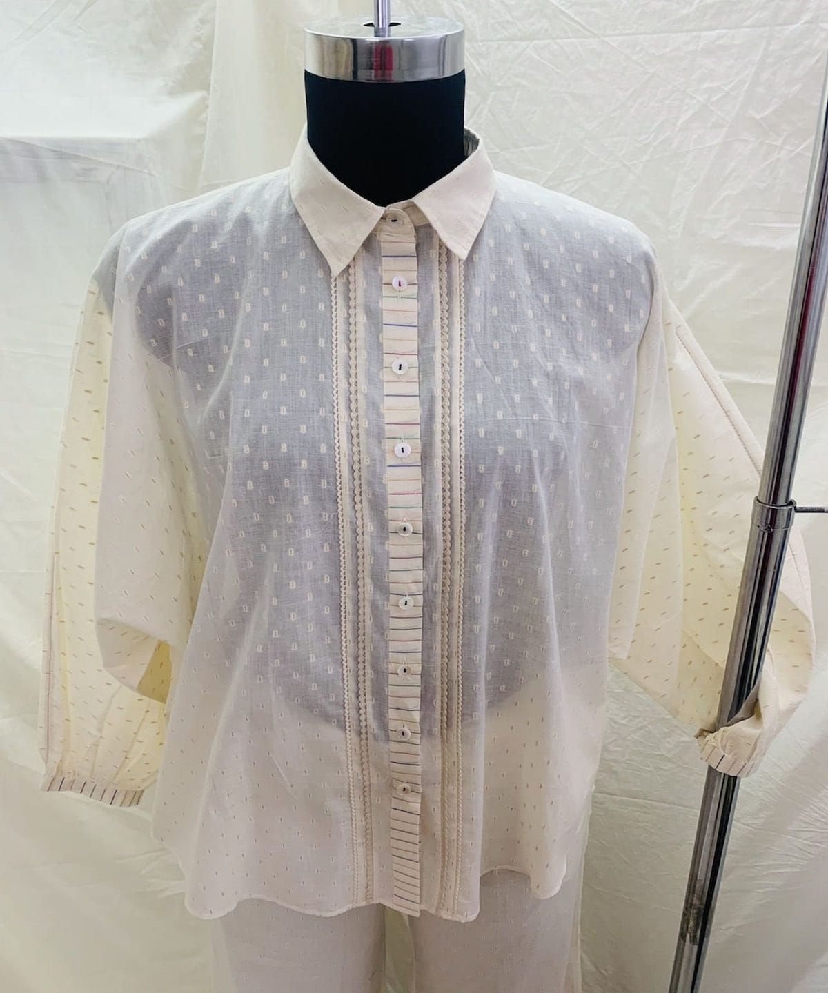 Gold Dot Dolman Sleeve Shirt - image 1