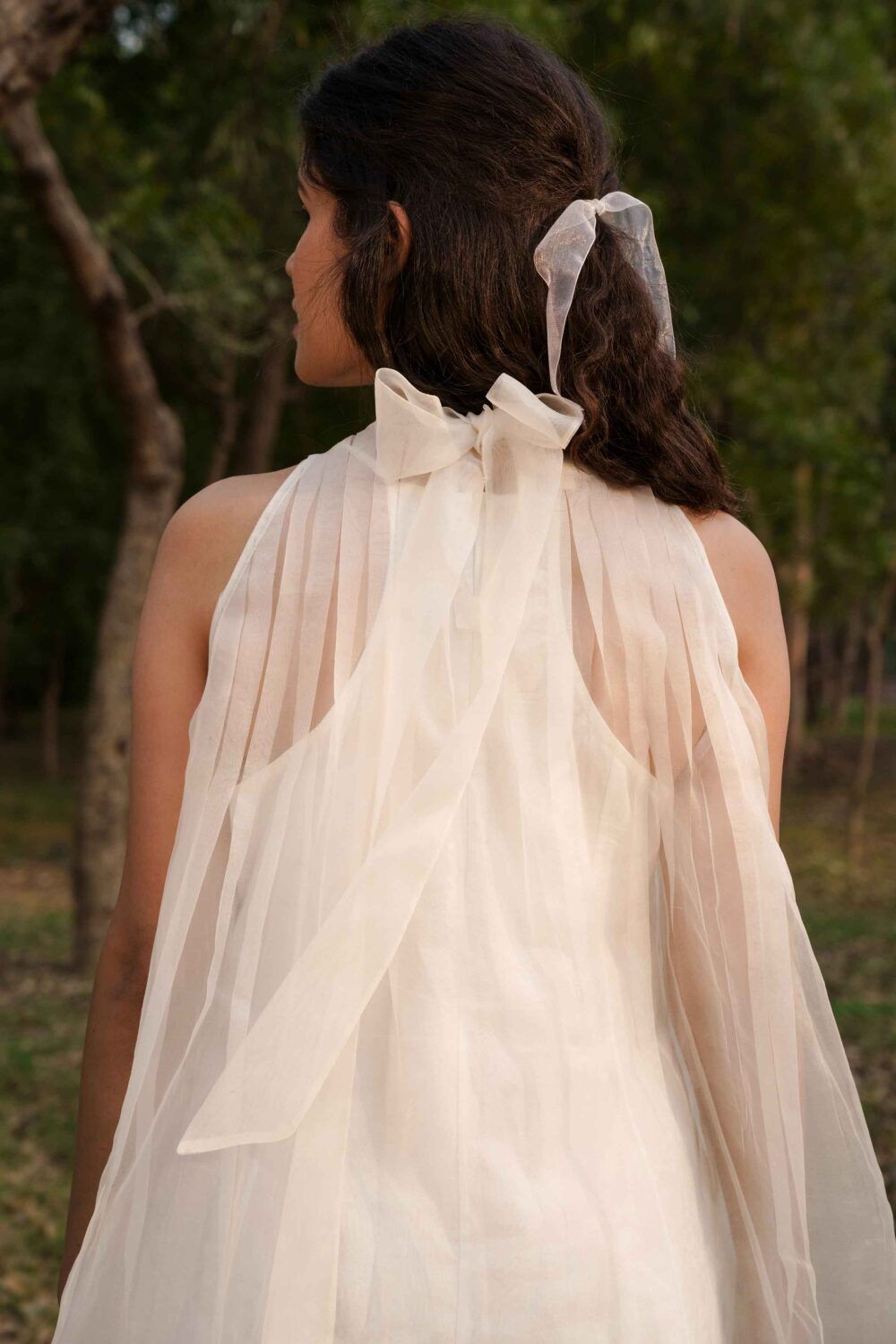 Elizabeth Sheer Pleated Dress With Slip - image 5