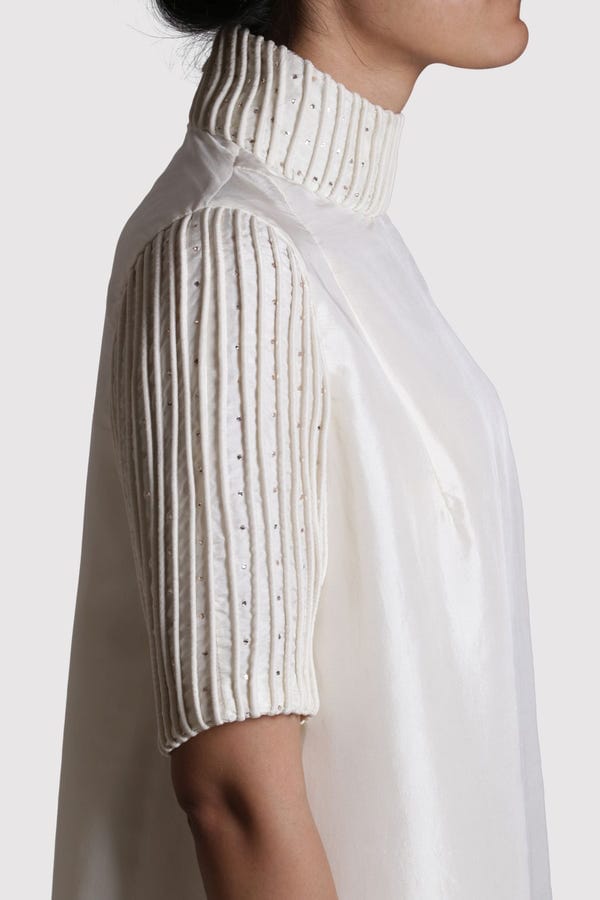 Ahmev — Empower Corded High Neck Dress