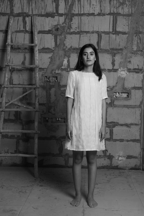 Ahmev — Exquisite Zari Panel Dress
