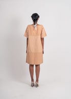Half Textured Half Plain Dress view 5