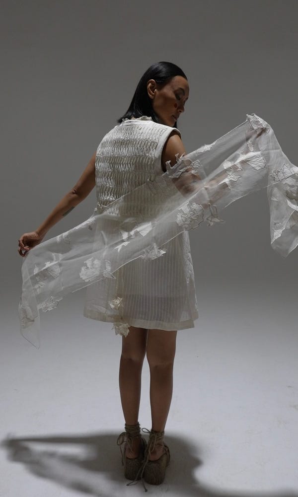 Ahmev — Hangasumi Applique Scarf