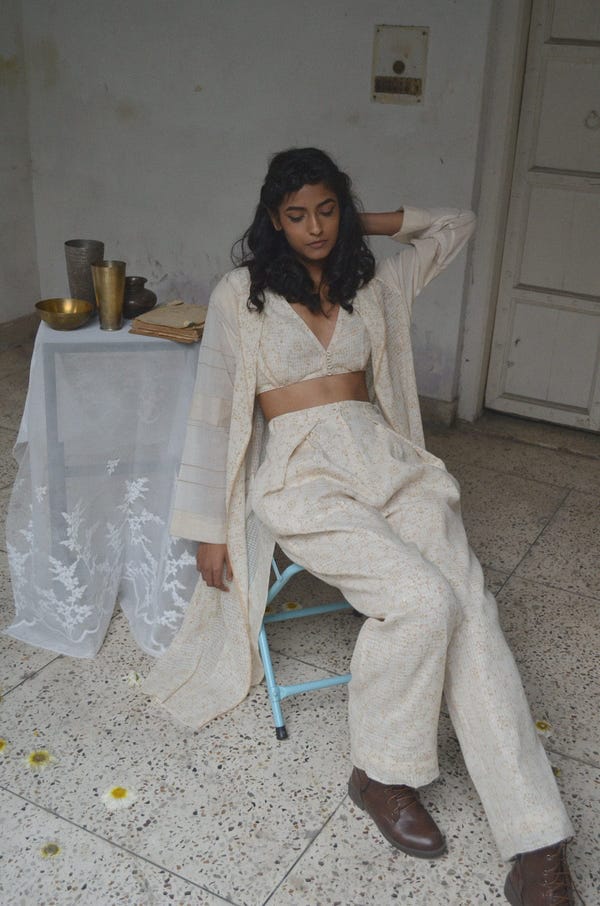 Ahmev — Overlap Pleated Pant