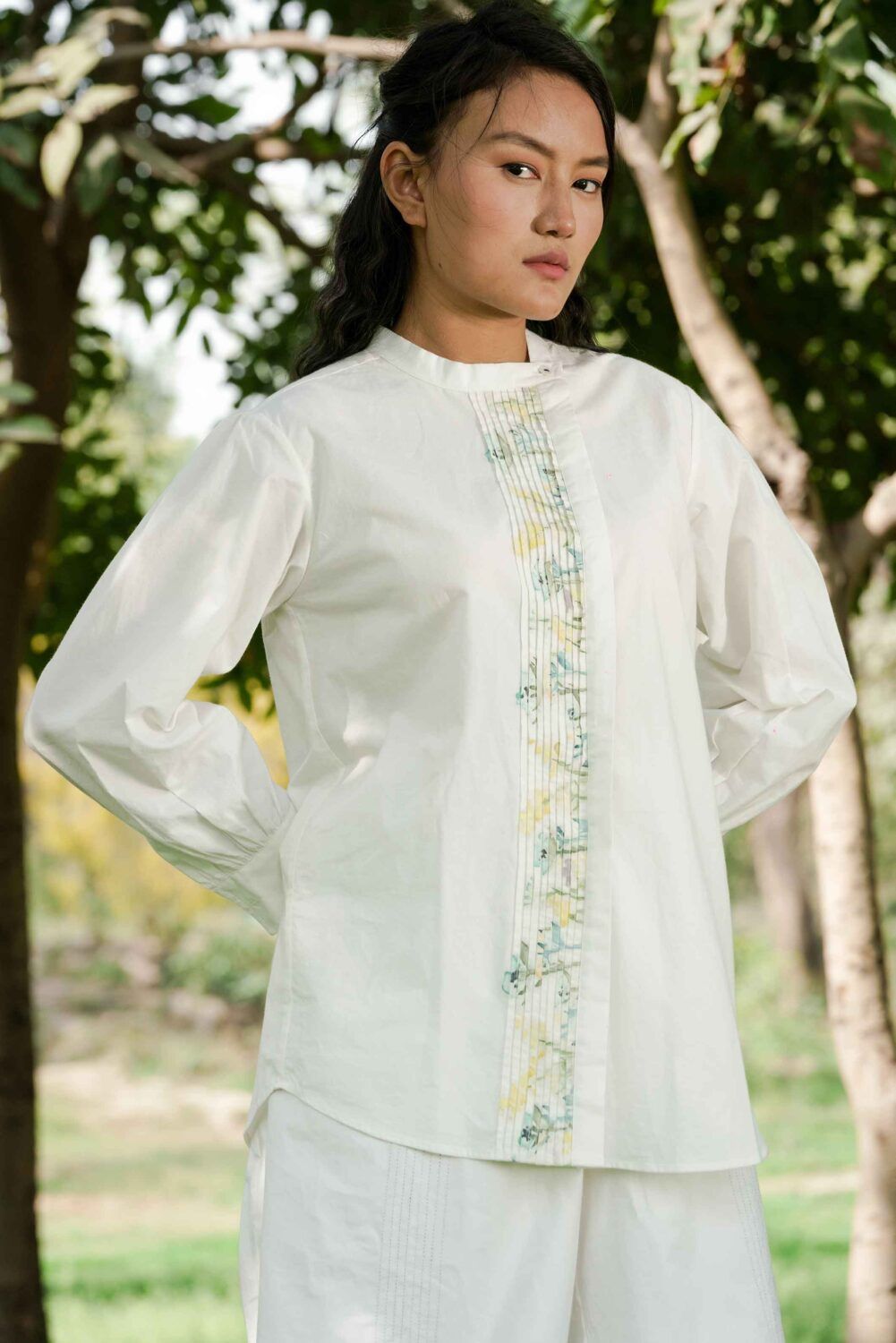 Anne Pleated Placket Shirt - image 3