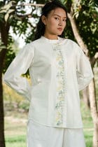 Anne Pleated Placket Shirt view 3