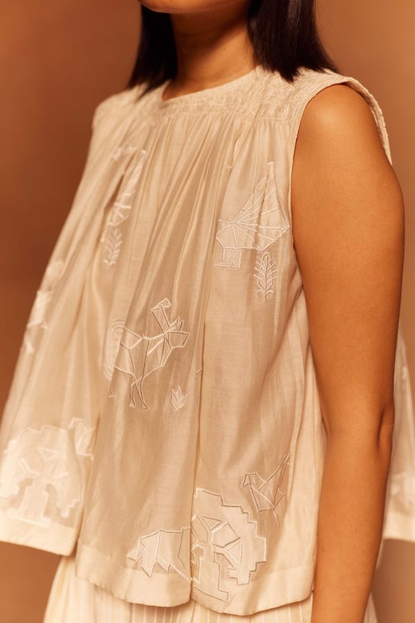 Ahmev — Heion Ruching Top