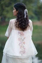 Georgiana Sheer Angrakha Top + Hand Painted Slip view 1