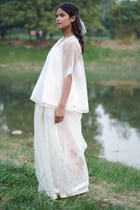 Georgiana Sheer Angrakha Top + Hand Painted Slip view 3